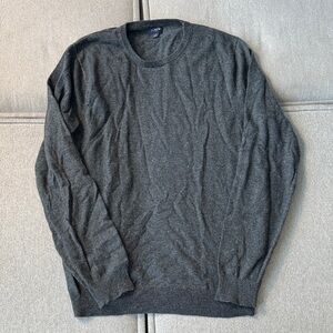 J. Crew Men's Charcoal Crewneck Sweater. Size LT